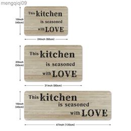 Tapijten Nieuwe Letters Print Keuken Vloermat voor Woonkamer Decor Tapijt Thuis Entree Deurmat Balkon Deur Antislip Tapijt R230731