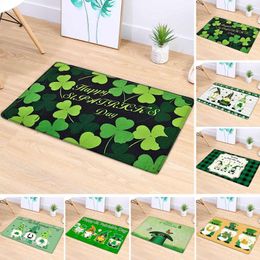 Tapijten Mooie dekens voor mannen Banken Gooien Banken St. Patrick's Day Tapijt Ornamenten Groen Decoratief Taartdeken Fuzzy Pluche