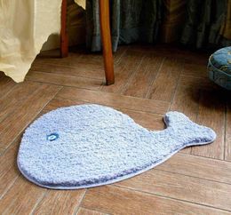 Tapis NiceRug microfibre mignon dessin animé Animal dauphin en forme de tapis et tapis pour enfants tapis de bain salon enfants chambre8760642943539