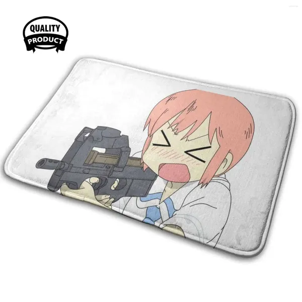 Carpets Nichijou |Tachibana Misato (tsundere avec pistolet) House Soft House Family Anti-slip tapis tapis tapis de tapis à main Caracet animé