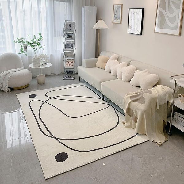 Alfombras Nodic, alfombra grande para sofá, mesa de centro, alfombra para suelo, dormitorio, mesita de noche, esponjosa, antideslizante, para niños, decoración para sala de estar