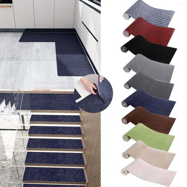 Carpets non glissant facile à peler et à coller carreaux carrés de tapis 40 200cm hommes jetez une couverture pour le canapé