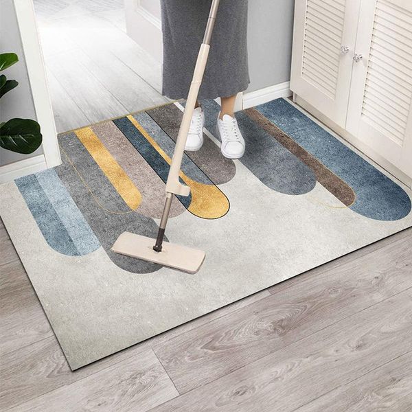 Alfombras Alfombras antideslizantes para puertas de entrada Sala de estar Alfombra Dormitorio Cocina Hogar Decorativo Estilo moderno europeo Alfombra grande