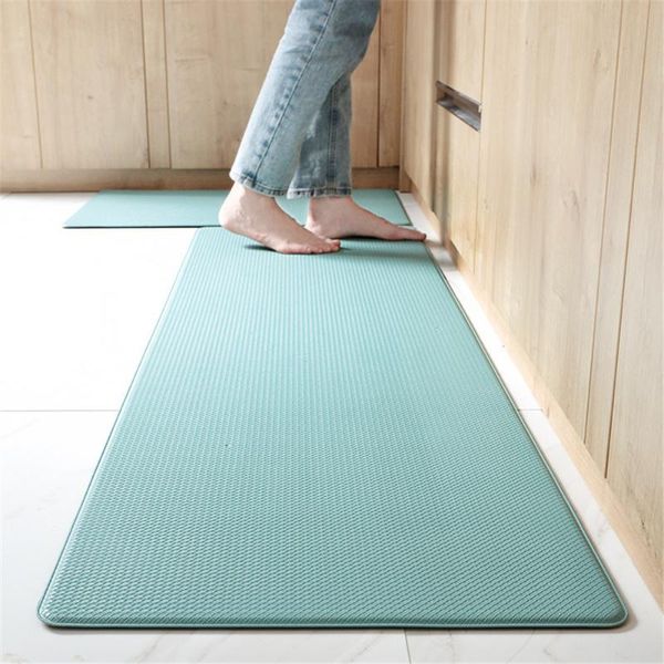 Tapis antidérapant coussinet de pied PU tapis de cuisine imperméable lavable tapis résistant à l'huile pour sol longue porte salon ModernCarpets