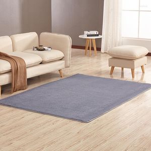 Tapis antidérapant doux court en peluche tapis moderne absorbant tapis de salon table basse couverture chambre coussin chevet tapis de yoga