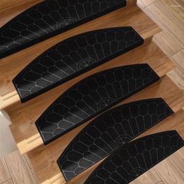 Tapijten niet-slip trap matte loopbladen zelfklevende treden voor houten trappen zachte veiligheid greep strip tapijttrap