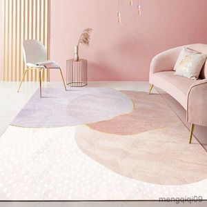 Tapis nordique abstrait rose mignon tapis pour salon décor à la maison canapé Table grand tapis chambre tapis de sol moderne décor à la maison R230802