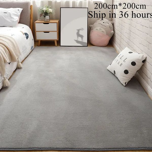 Tapis Tapis nordique pour salon tapis à poils bas chambre d'enfant tapis de sol moelleux fenêtre chevet décor à la maison tapis en molleton de corail 230928