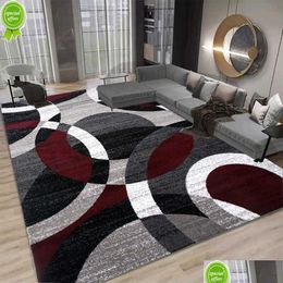 Tapijten Noordse geometrische tapijt voor woonkamer Moderne luxe decor Sofa tafel grote gebied tapijten badkamer mat alfombra para cocina tap dhpy0