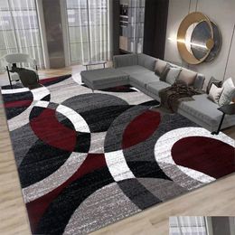 Tapijten Noordse geometrische tapijt voor woonkamer Moderne luxe Decor Sofa tafel grote gebied tapijten badkamer mat alfombra para c huisgunst dhm1a