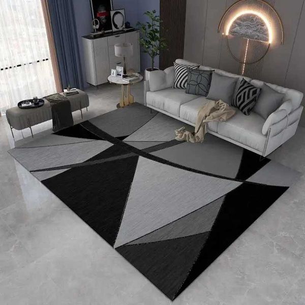 Carpets Nordic Geometric Carpet Salon Sofa Table basse Bande Basse Bouchette Coup de chambre Réfléchantis