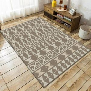 Tapis Nordic Géométrique Fausse Fourrure Tapis Moderne Simple Maison Machine Lavable Tapis Pour Chambre Anti Slip À Côté Tapis