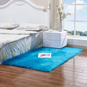Tapijten Noordelijke imitatie wol tapijt bedmat naast