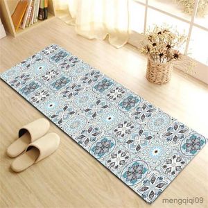 Tapis Tapis De Cuisine Nordique Tapis Tapis De Sol Tapis Kawaii Rétro Rembourré Coureur De Bain Moderne Long Traditionnel Lavable Lumière Fleur Tissu R230801