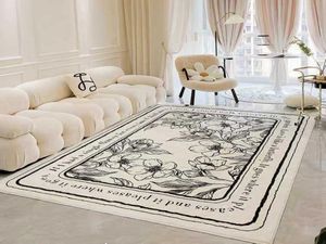 Tapijten Noordse woonkamer bank tapijt licht luxe mattrs grote slaapkamer bed inside ins stijl modern eenvoudige deken3791958