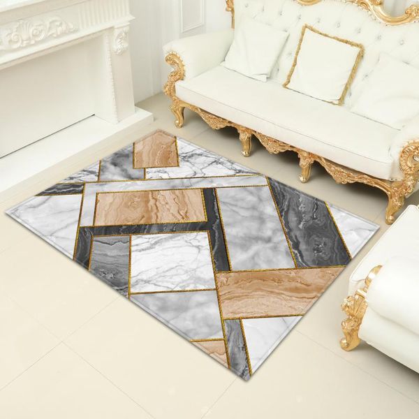 Tapis nordique marbre salon tapis maison chambre chevet enfants décoration grands tapis et pour chambre tapis