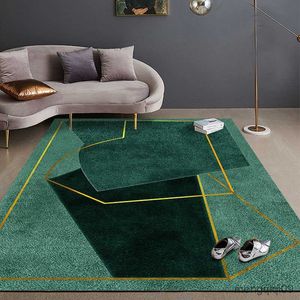 Tapis nordique moderne salon chambre tapis série verte tapis Table basse couverture de chevet loisirs tapis de sol R230728