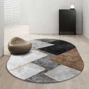 Tapis Nordic Ovale Géométrique Tapis Salon Grande Surface Tapis Maison Chambre Tapis De Chevet Étude Table Basse Balcon Tapis Antidérapant 230511