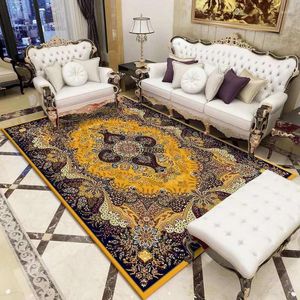 Alfombras nórdicas Retro persa turca alfombra grande sala de estar mesa de café manta dormitorio lleno de luz alfombras de lujo para el hogar
