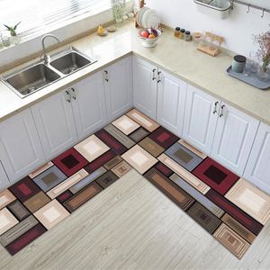 Tapijten Noordse stijl keukenmat vloer tapijthuis houd eenvoudige lange strip deur moderne mode ingang deurmatte thuisdecoratie