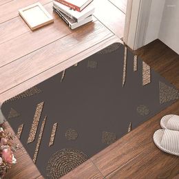 Carpets Nordic Style Marble Match Bedroom Entrance Porte Porte de porte Soft Coral Velvet Tapis Home Decor Home Room Anti-Slip DoorMat