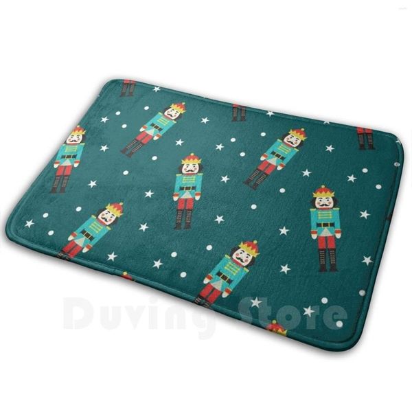 Tapis Casse-Noisette Doux Tapis Antidérapant Tapis Tapis Coussin Ballet Étoiles De Noël Toy Soldier