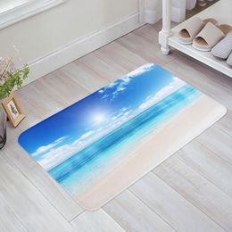 Tapis océan plage Nature paysage lumière du soleil cuisine paillasson chambre bain sol tapis maison tenir porte tapis tapis décor à la maison