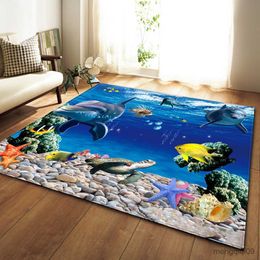 Tapis Ocean World Salon Tapis Chambre Décoration De Sol Pour Enfants Grand Tapis Maison Enfants Bain Cuisine Couloir Balcon Tapis Antidérapant R230726