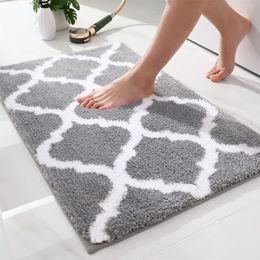 Tapis Olanly salle de bain tapis de bain Super doux absorbant microfibre tapis de bain bande antidérapante tapis d'eau douche sol tapis toilette tapis de luxe 231212