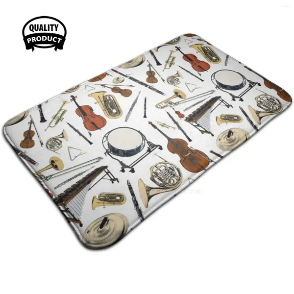 Carpets Instruments orchestraux Modèle 3 tailles Home tapis chambre tapis musical Orchestra Symphony Clarinette