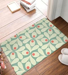 Carpets Orla Kiely Portel Rec Polyeste Salle de bain Entrée Mat de sol Home Tapis Tapis simplicité Anti Slip Bath Matcarpets4294002