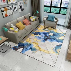 Tapijten P4817 vierkante moderne minimalistische tapijt huishoudelijke slaapkamer