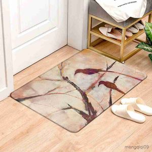 Tapijten schilderen roze Vogel Tapijt Entree Deurmat Bad Vloerkleden Mat antislip Keuken Tapijt voor Thuis Decoratieve Voet mat R230728