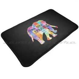 Tapijten Para Paradise Zachte Antislipmat Tapijt Tapijt Kussen Chris Band Muzieklied Mylo Xyloto Motocross Fanart Olifant Kleur