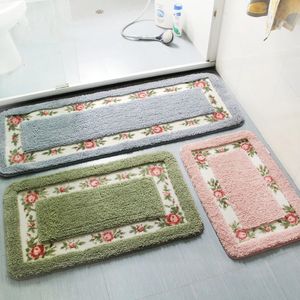 Tapijten Pastorale stijl Badmat Badkamer Keuken Meerdere maten Tapijtenset Antislip Deurmat Doucheruimte Wc Tapijten Vloeroppervlak Pad 231212