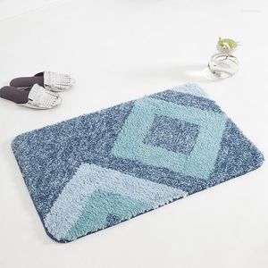 Tapis PAYSOTA Style Méditerranéen Moderne Simple Tapis À Rayures Tapis De Salle De Bains Porte Toilette Chambre Absorbant Tapis Antidérapant Peut Être Lavable