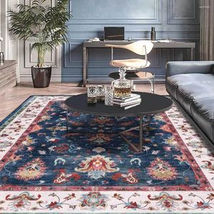 Carpets Persian Style Halway non glisser le plateau et ethnique Bleu rouge à fleurs imprimées chambre à coucher de chambre à coucher