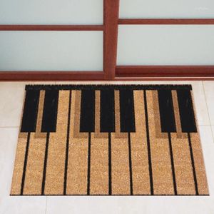 Tapis Touches De Piano Notes De Musique Tapis De Porte Avant Grand-Entrée Extérieure/Intérieure Maison Durable 45 X 75Cm