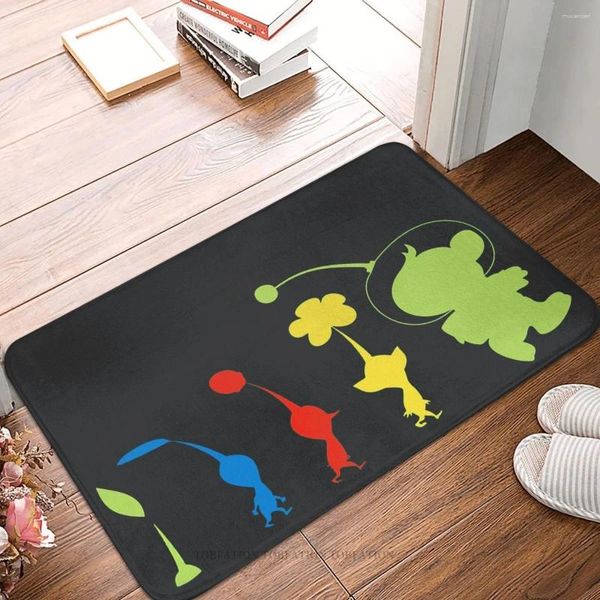 Tapis Pikmin Game Paillasson antidérapant Suivez le leader Tapis de cuisine de bain Tapis de prière Tapis de motif intérieur Décor