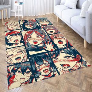 Tapis rose fille tapis de chambre tapis pour salon Anime dessin animé tapis Gamer chambre ado chevet salon tapis kawaii moelleux couloir tapis de sol R230717