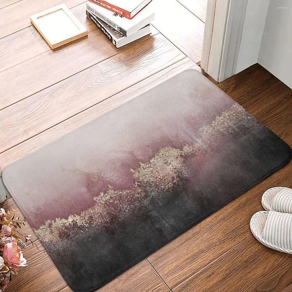 Tapis Rose Sky Paillasson Tapis Tapis Tapis Footpad Polyester Anti-dérapant Anti-usure Couloir Cuisine Chambre Balcon Toilette