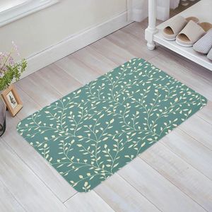 Tapijten planten verse gebladerte beige groene keuken vloer mat woonkamer decor tapijt tapijt huis gang ingang portemat anti slip tapijt