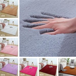 Alfombras de felpa esponjosa de piel sintética para dormitorio, sala de estar, alfombra grande, sofá gris, salón, alfombra para el suelo del hogar, Tapete para bebé personalizado