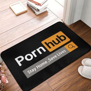 Alfombras Pornhub Piso delantero Puerta Entrada Mat Interior Stay Home Save Lives Cocina Baño Felpudo Inodoro Alfombra Alfombra Footpad Alfombra 230601