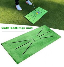 Tapis Portable Golf Formation Swing Détection Tapis Batting Golfeur Pratique Aide Coussin Jeu D'intérieur Hitting5993066
