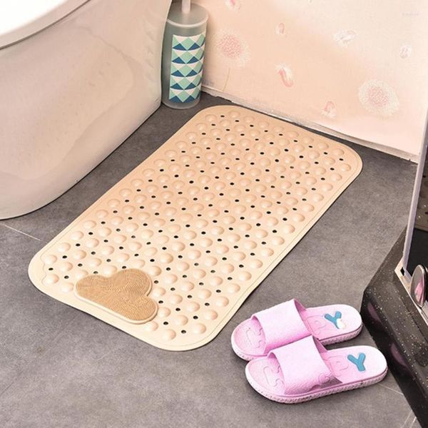 Tapis pratique grand tapis de baignoire avec ventouses coussin de douche antidérapant fonction de Massage léger pour les toilettes