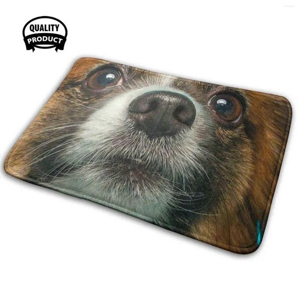 Tapis chiot chien mignon kawaii woof animal bouche face 3d articles ménage tapis tapis coussin drôle