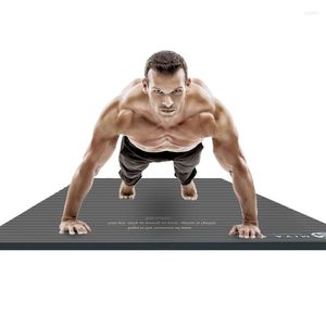 Tapis Tapis de yoga de couleur pure épais anti-dérapant bleu rose rouge gris pad tapis de fitness pour hommes