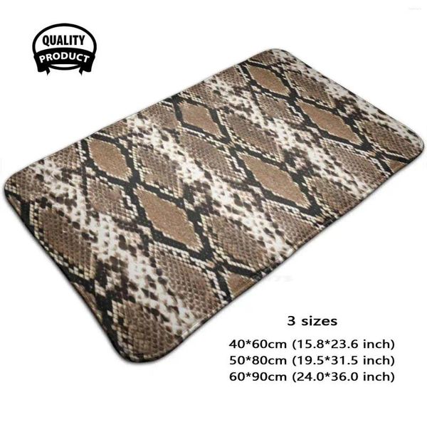 Carpets Python Skin Snake Match Soft Inté intéressant Goods tapis tapis Reptile Animal Natural Cuir