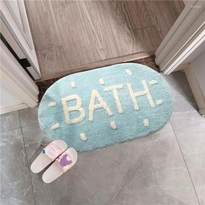Tapijten snel drogen duurzaam ovaal ovaal badkamer badkuip douchetapijt woning decor imitatie kasjmier non-slip voor binnen